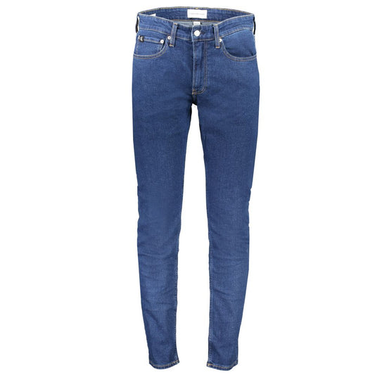 Calvin Klein Blue Cotton Jeans & Pant Calvin Klein