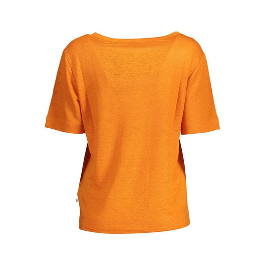 Gant Orange Linen Women Top Gant