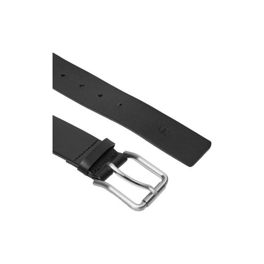 Calvin Klein Jeans Black Leather Belt Calvin Klein Jeans