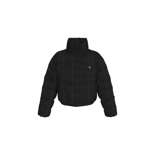 Calvin Klein Jeans Black Polyester Jackets & Coat Calvin Klein Jeans