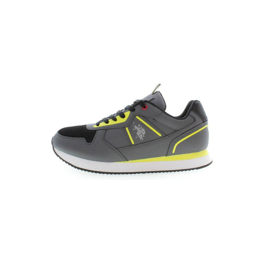 U.S. POLO ASSN. Gray Polyester Men Sneaker U.S. POLO ASSN.