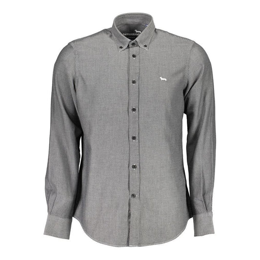 Harmont & Blaine Black Cotton Men Shirt Harmont & Blaine