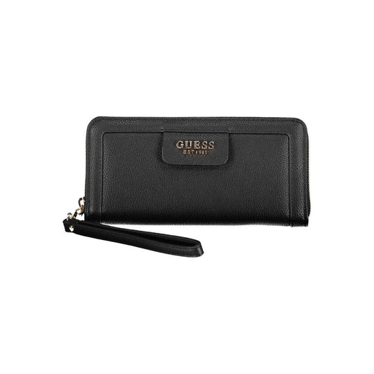 Guess Jeans Black Polyethylene Women Wallet Guess Jeans