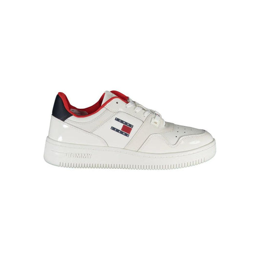 Tommy Hilfiger White Leather Women Sneaker Tommy Hilfiger