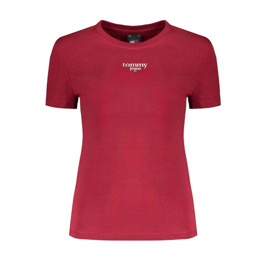 Tommy Hilfiger Red Cotton Tops & T-Shirt Tommy Hilfiger