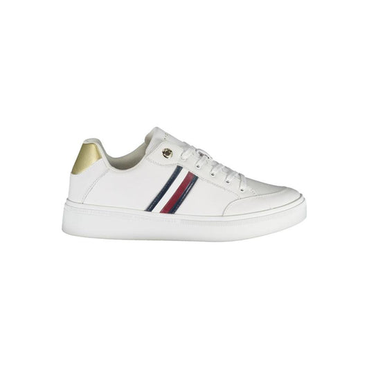 Tommy Hilfiger White Leather Women Sneaker Tommy Hilfiger