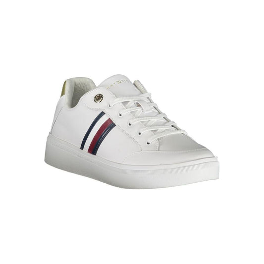 Tommy Hilfiger White Leather Women Sneaker Tommy Hilfiger