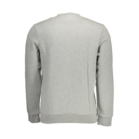 Napapijri Gray Cotton Men Sweater Napapijri