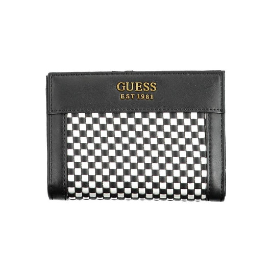 Guess Jeans Black Polyethylene Women Wallet Guess Jeans