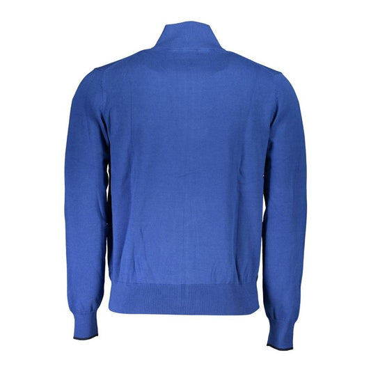 North Sails Blue Organic Cotton Men Sweater North Sails