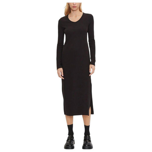 Calvin Klein Jeans Black Cotton Dress Calvin Klein Jeans