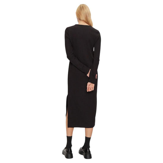 Calvin Klein Jeans Black Cotton Dress Calvin Klein Jeans