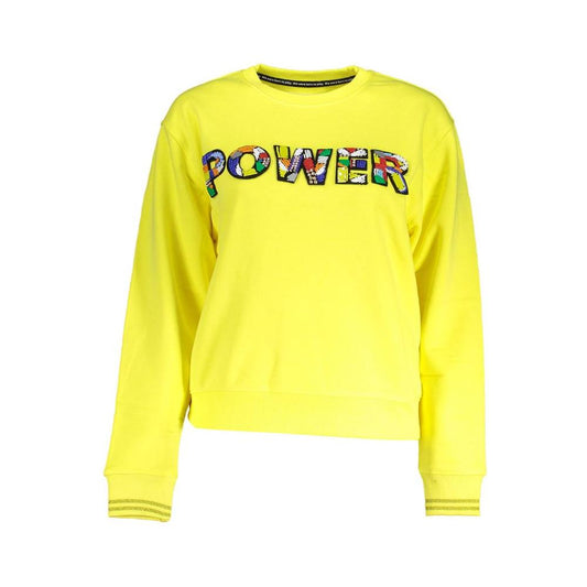 Desigual Yellow Cotton Women Sweater Desigual