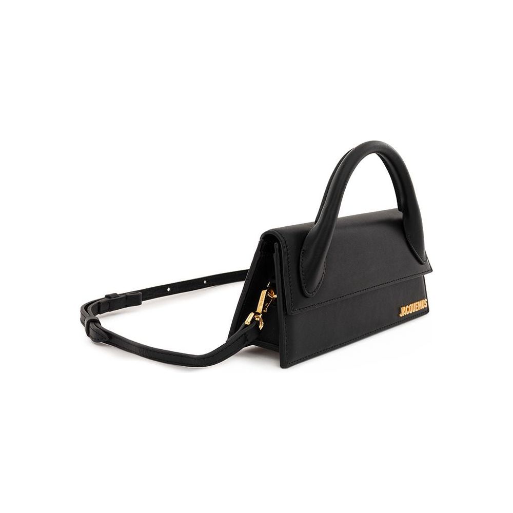 Jacquemus Elegant Black Leather Handbag Jacquemus