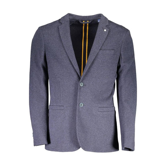 Gant Blue Cotton Men Jacket Gant