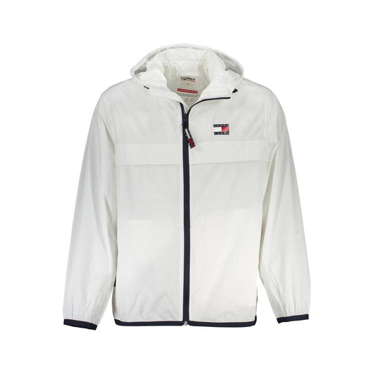 Tommy Hilfiger White Polyamide Men Jacket Tommy Hilfiger