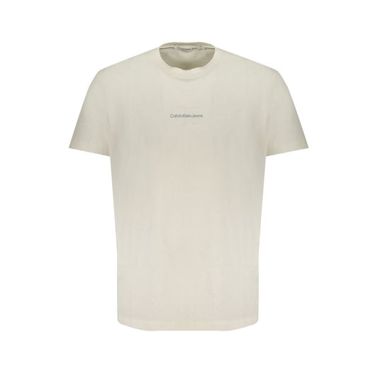 Calvin Klein White Cotton T-Shirt Calvin Klein