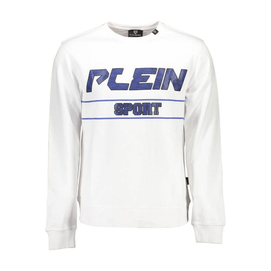 Plein Sport White Cotton Men Sweater Plein Sport