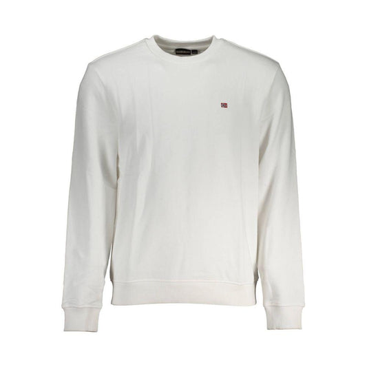 Napapijri White Cotton Men Sweater