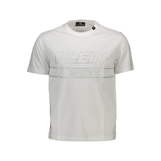 Plein Sport White Cotton Men T-Shirt