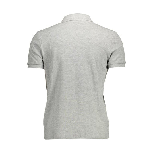 North Sails Gray Cotton Men Polo Shirt