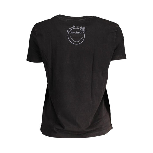 Desigual Black Cotton Women T-Shirt