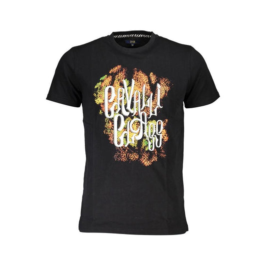 Cavalli Class Black Cotton T-Shirt