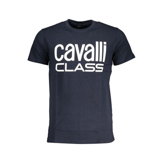 Cavalli Class Blue Cotton T-Shirt