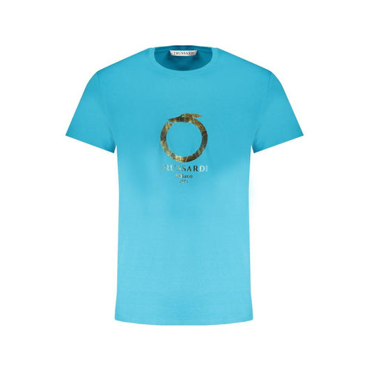 Trussardi Light Blue Cotton T-Shirt