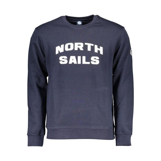 North Sails Blue Cotton Men Sweater