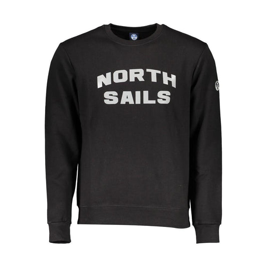 North Sails Black Cotton Men Sweater