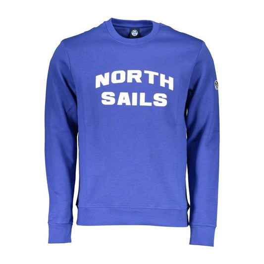 North Sails Blue Cotton Men Sweater