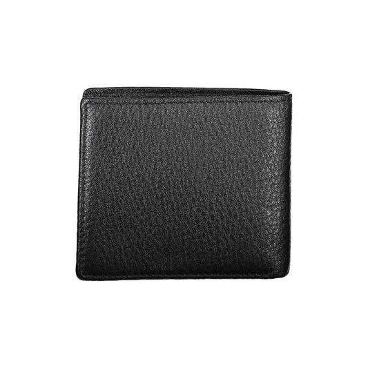 La Martina Black Leather Men Wallet