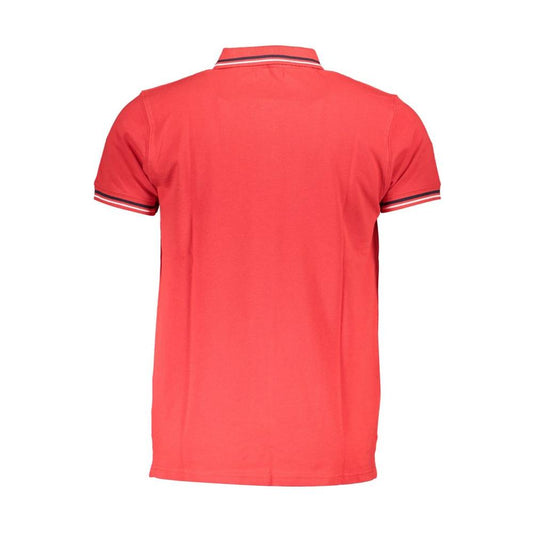 Cavalli Class Red Cotton Polo Shirt