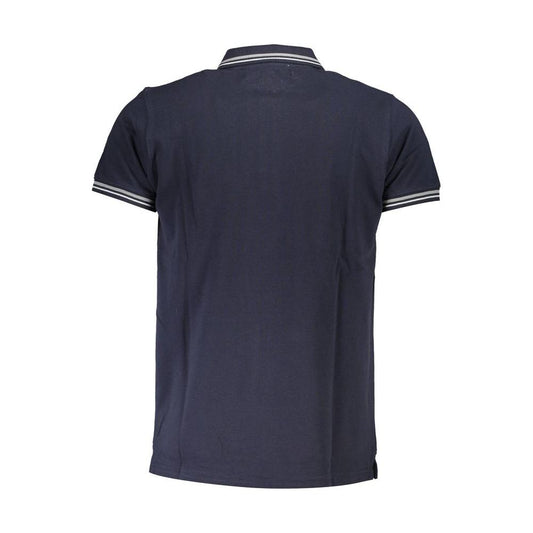 Cavalli Class Blue Cotton Polo Shirt