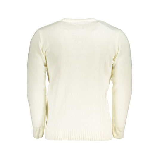 U.S. Grand Polo White Fabric Sweater U.S. Grand Polo