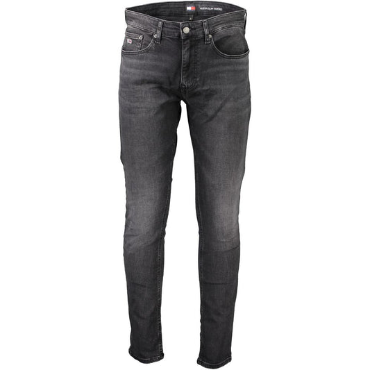 Tommy Hilfiger Black Cotton Jeans & Pant Tommy Hilfiger