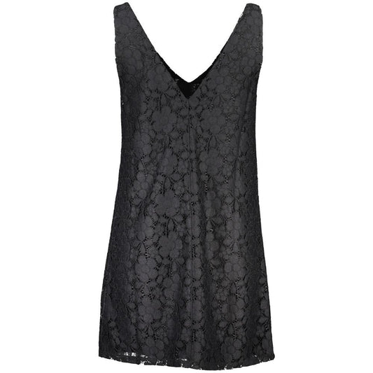 Desigual Black Viscose Dress Desigual