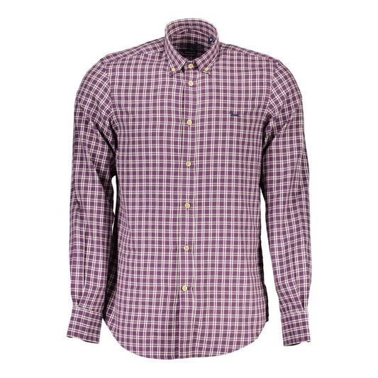 Harmont & Blaine Purple Cotton Men Shirt Harmont & Blaine