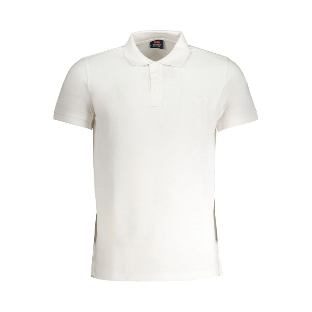 Norway 1963 White Cotton Polo Shirt