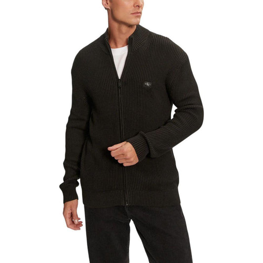 Calvin Klein Jeans Black Cotton Cardigan Calvin Klein Jeans