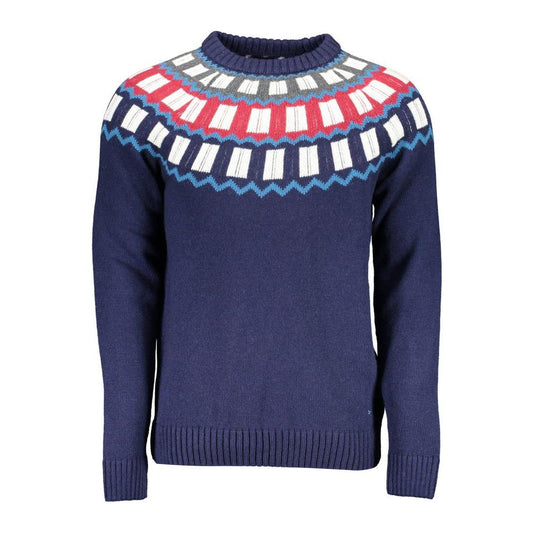 Gant Blue Wool Men Sweater