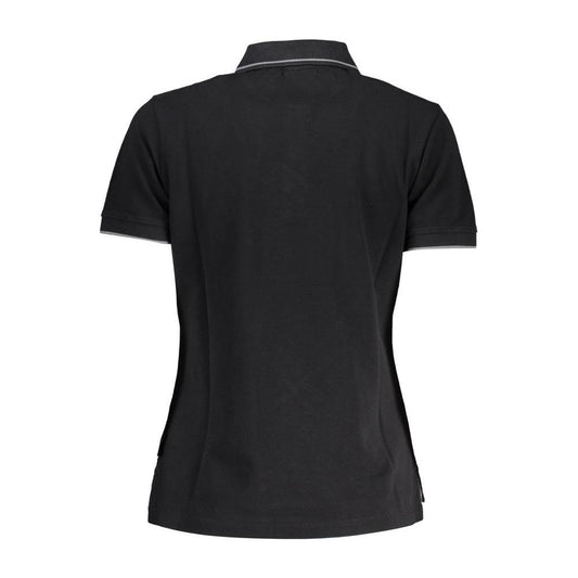 Napapijri Black Cotton Women Polo Shirt Napapijri