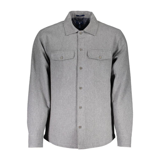 Gant Gray Cotton Men Shirt