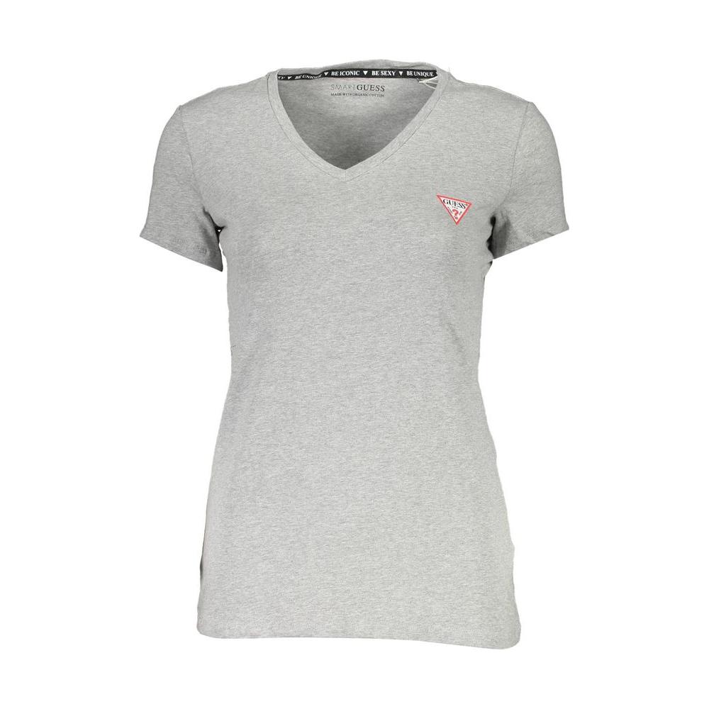 Guess Jeans Gray Cotton Women T-Shirt Guess Jeans