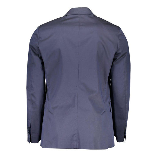 Gant Blue Cotton Men Jacket Gant