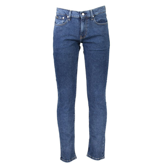 Calvin Klein Blue Cotton Jeans & Pant Calvin Klein