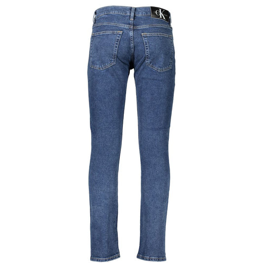 Calvin Klein Blue Cotton Jeans & Pant Calvin Klein