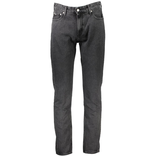 Calvin Klein Gray Cotton Jeans & Pant Calvin Klein