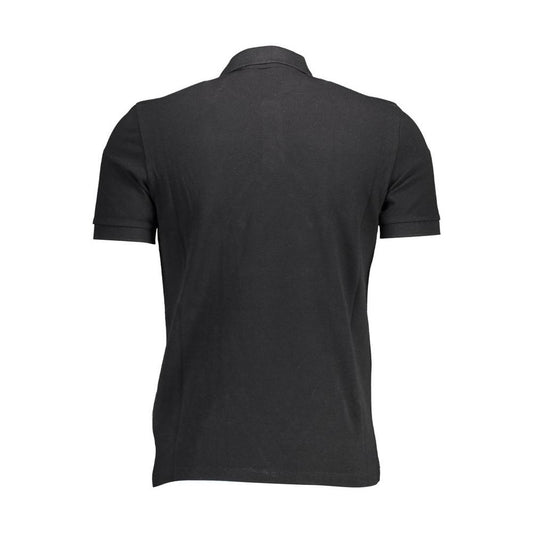 Napapijri Black Cotton Men Polo Shirt Napapijri